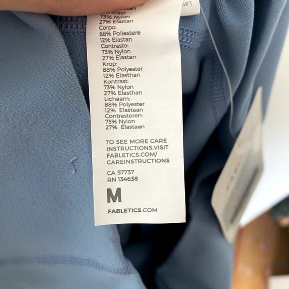 NWT Fabletics High-Waisted Statement Powerhold 7/8 Leggings Medium - Picture 8 of 8